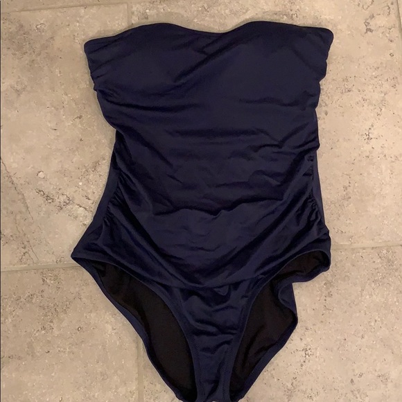 J. Crew Other - J.Crew Strapless Navy Bathing Suit